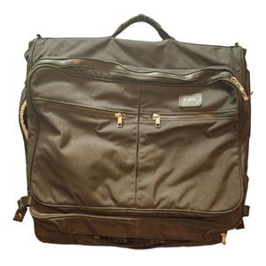 Black Andiamo D.O.C. Garment Luggage Bag with Hangers and Zippered Pockets